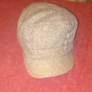 D&Y Tan Tweed Newsboy Cap